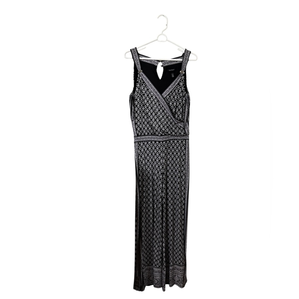 White House Black Market Monochrome Geometric Jumpsuit - Picture 5 of 5